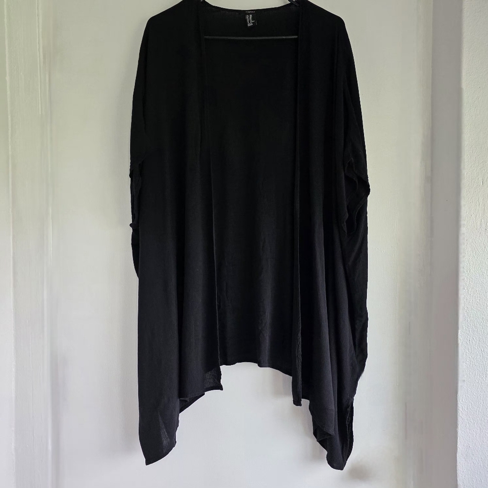 Forever 21 Black Draped Cardigan